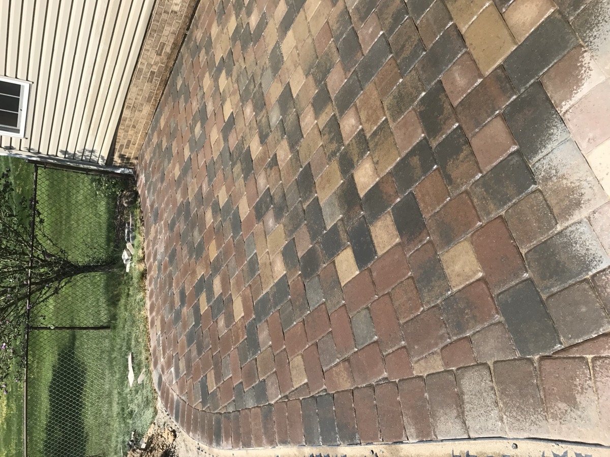 Paver patio installation